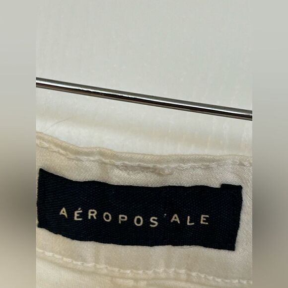 Aeropostale high waisted ankle jegging size 8 white denim NWT - Picture 4 of 16